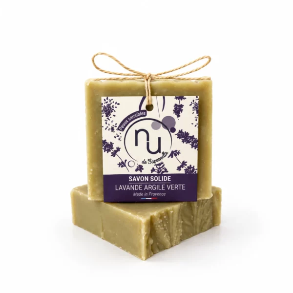 savon solide lavande argile verte 100g