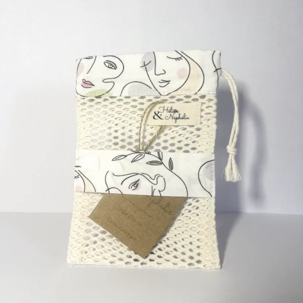 pochette de rangement motif gant réutilisable