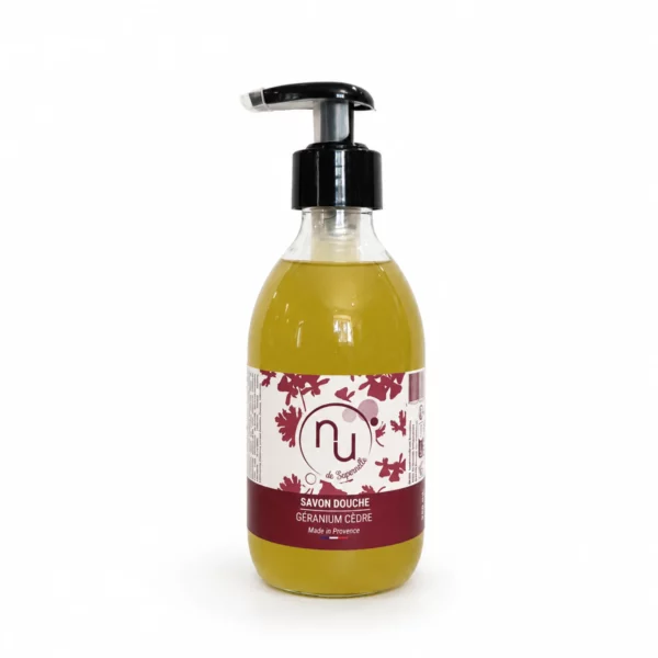 savon douche géranium cèdre 250 mL