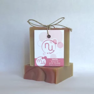 savon gamme bulle de rose poudré