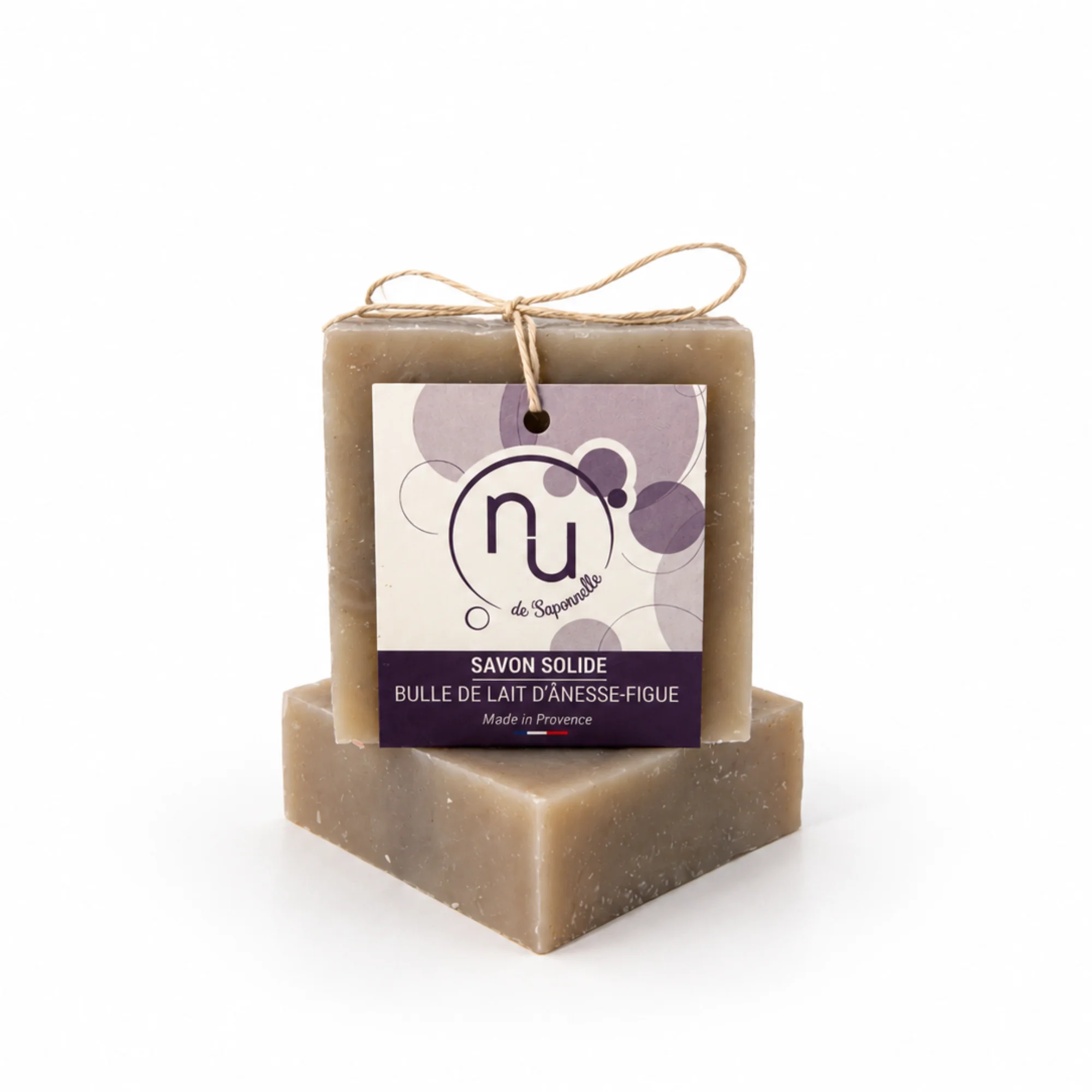 savon solide bulle lait d'anesse figue 100g
