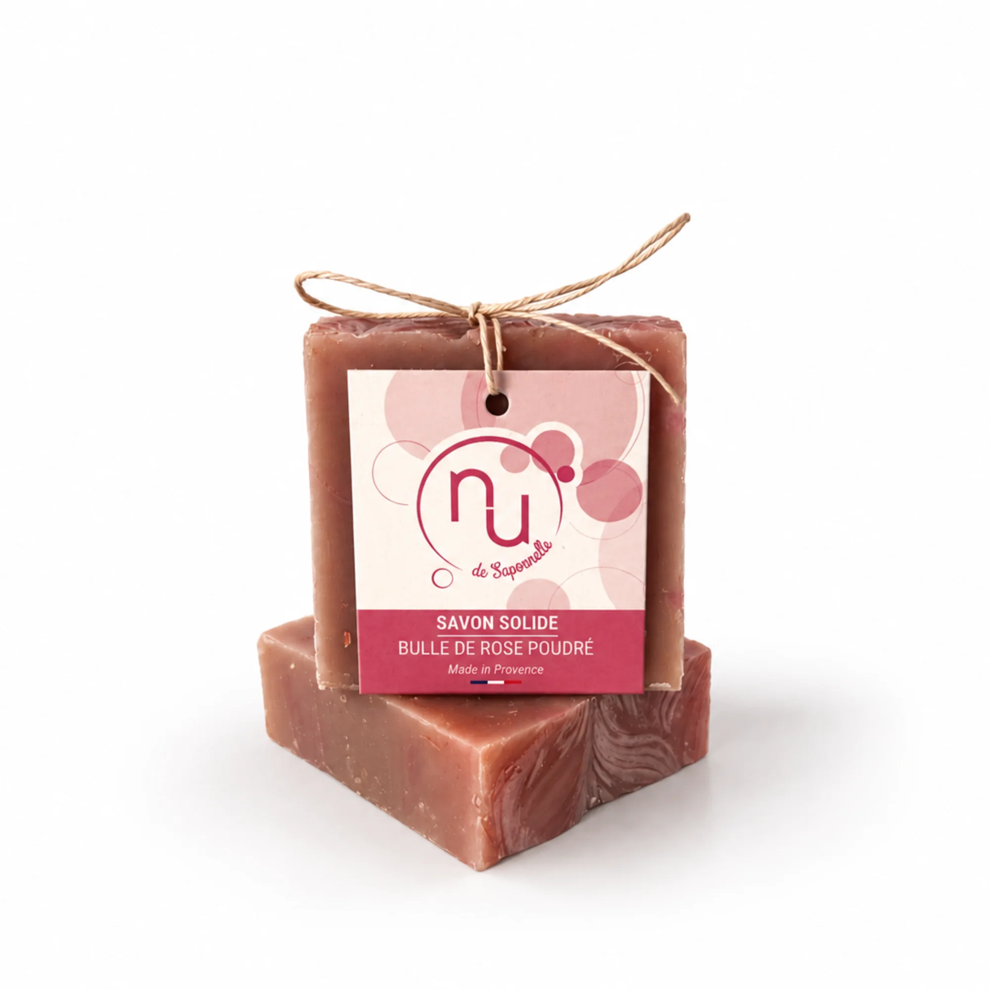 savon solide bulle de rose poudré 100g
